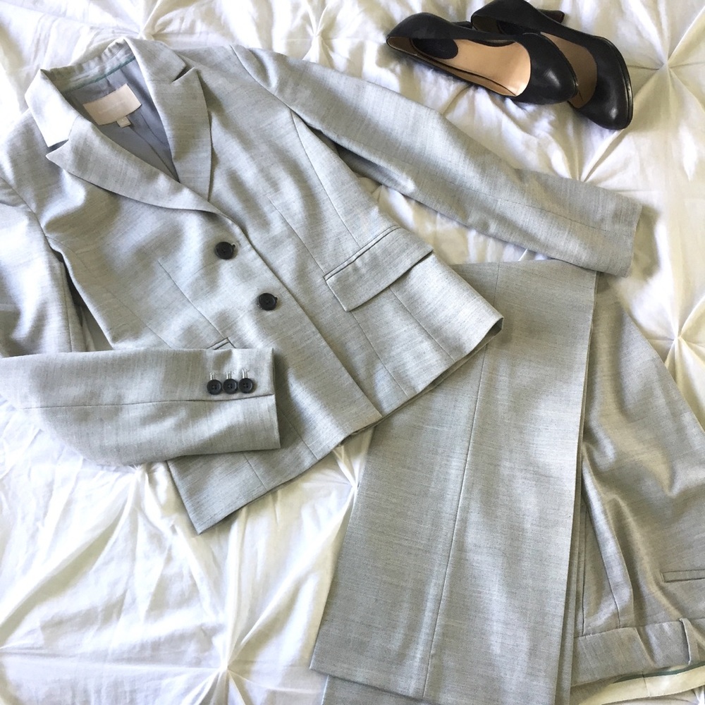 Light Gray Banana Republic Pantsuit
